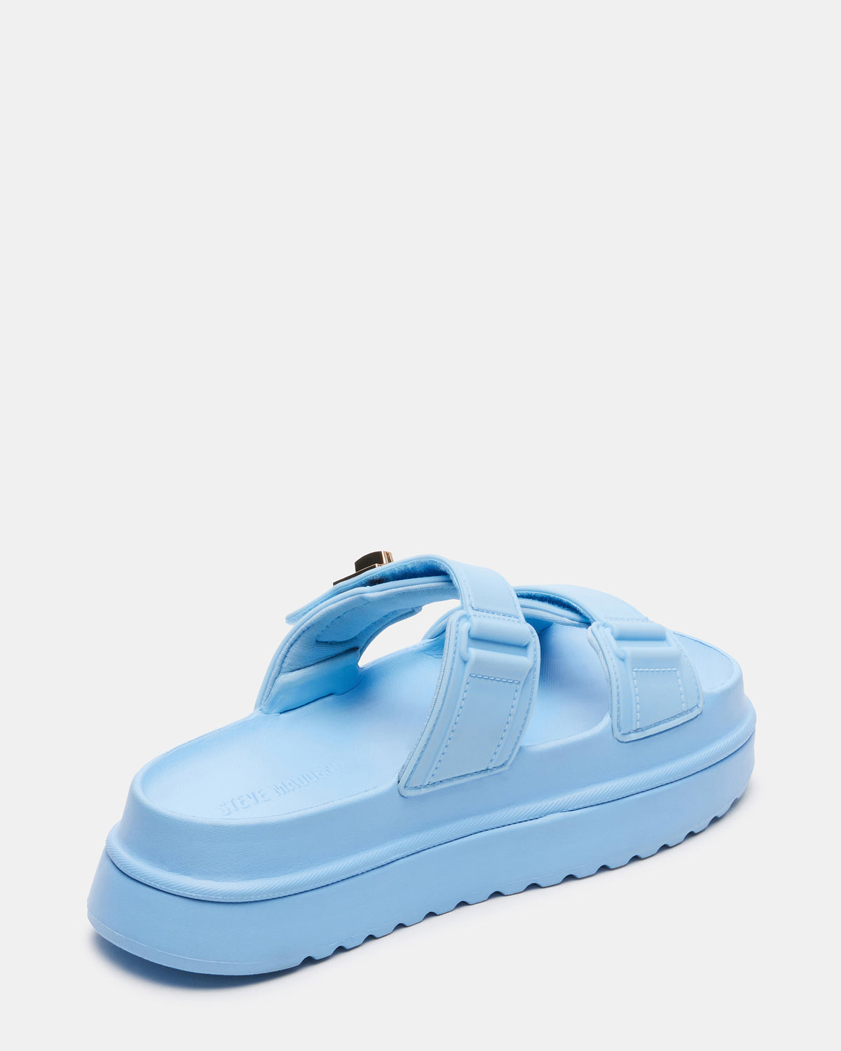 BIGSCHMONA JELLY Light Blue Women's Platform Slide Sandal | Steve Madden