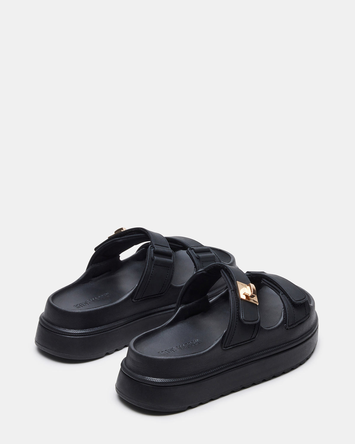 BIGSCHMONA JELLY Black Women's Platform Slide Sandal | Steve Madden