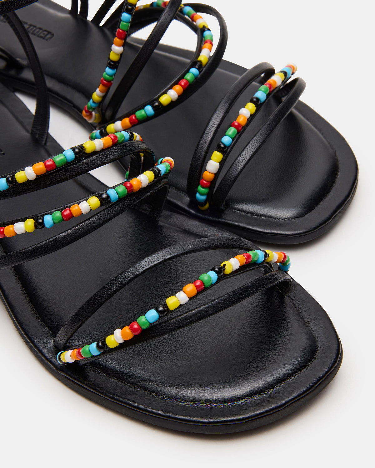 VIMA Black Multi Strappy Multi-Colored Women's Sandal | Steve Madden