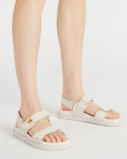 MONA Bone Leather Flatform Women's Sandal | Steve Madden