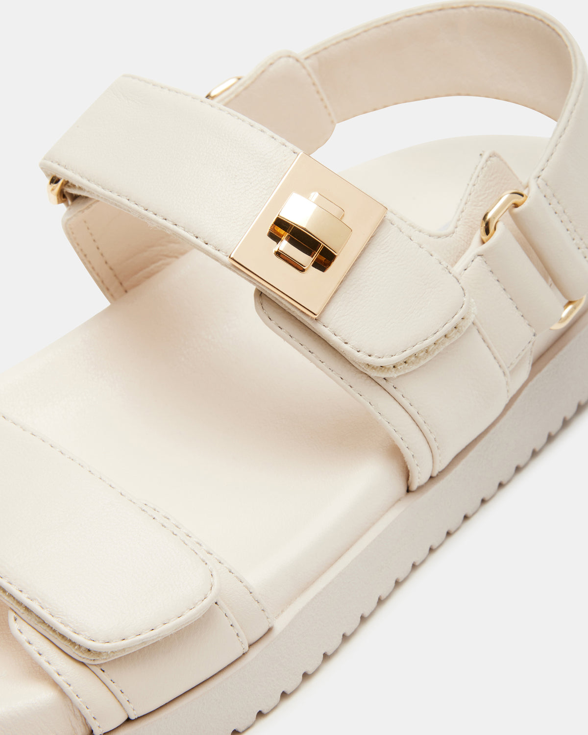 MONA Bone Leather Flatform Women's Sandal | Steve Madden
