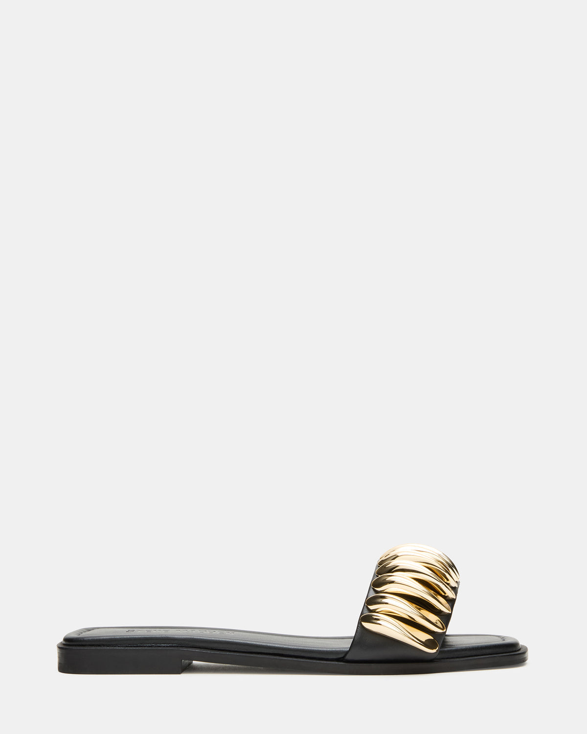 TETRIS Black Square-Toe Slide Women's Sandal | Steve Madden