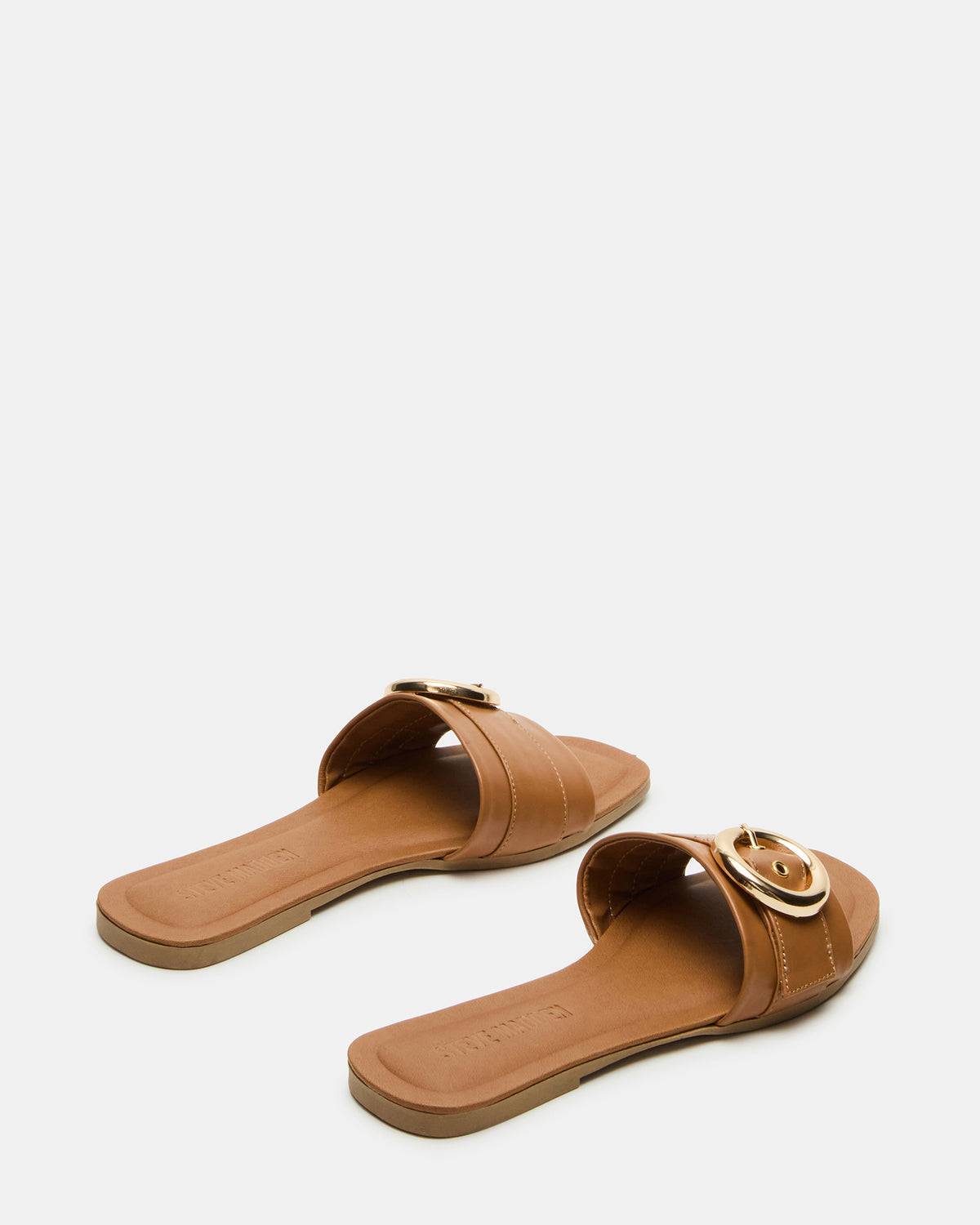 REEF Tan Leather Square-Toe Slide Women's Sandal | Steve Madden