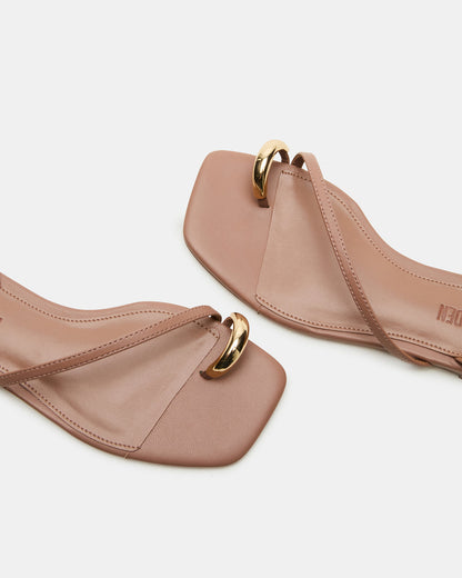 ODYSSEY Mocha Strappy Square-Toe Women Sandal | Steve Madden