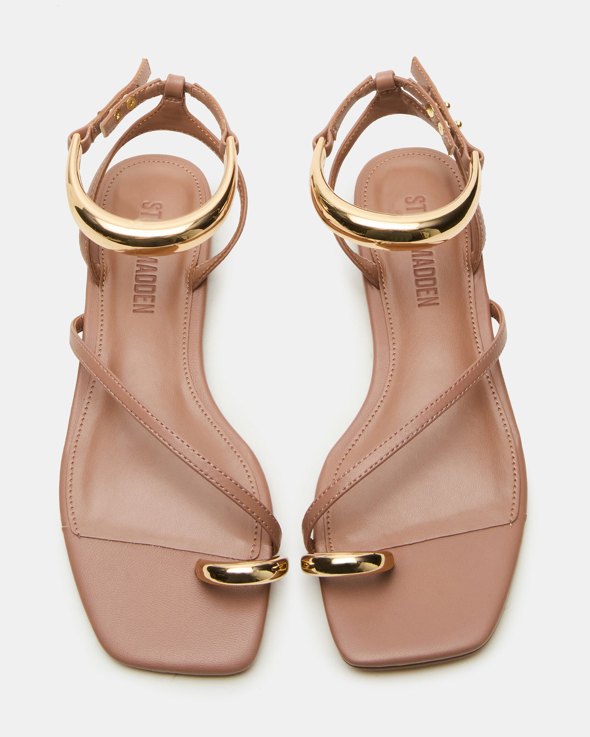 ODYSSEY Mocha Strappy Square-Toe Women Sandal | Steve Madden