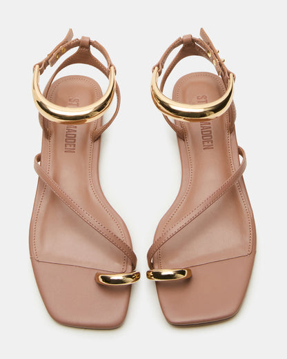 ODYSSEY Mocha Strappy Square-Toe Women Sandal | Steve Madden