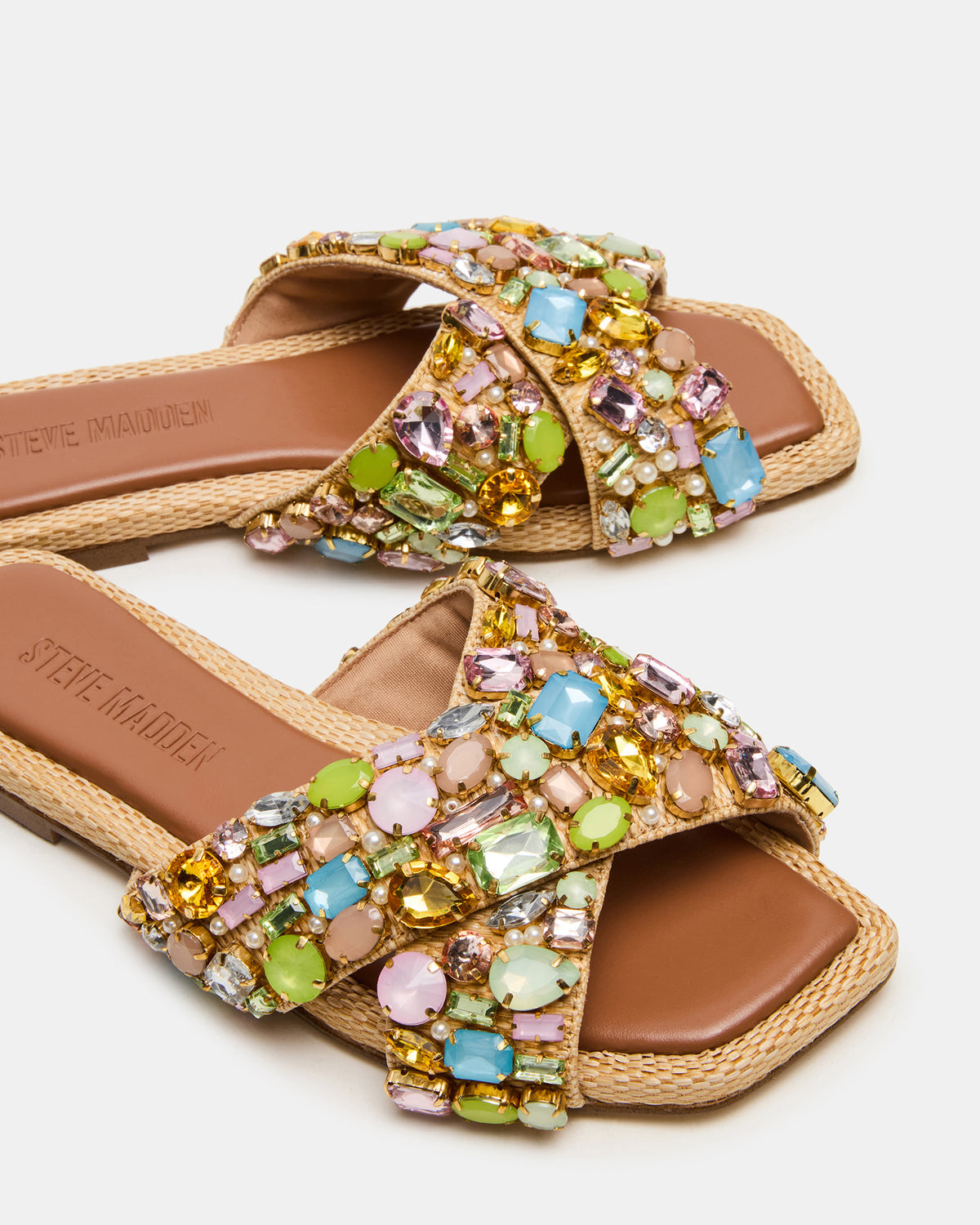 LEVITY Multi Square-Toe Slide Women's Sandal | Steve Madden