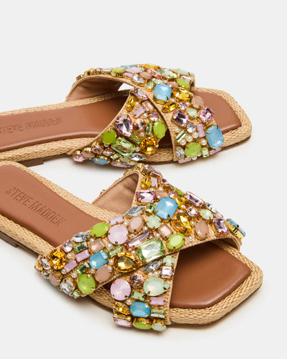 LEVITY Multi Square-Toe Slide Women's Sandal | Steve Madden