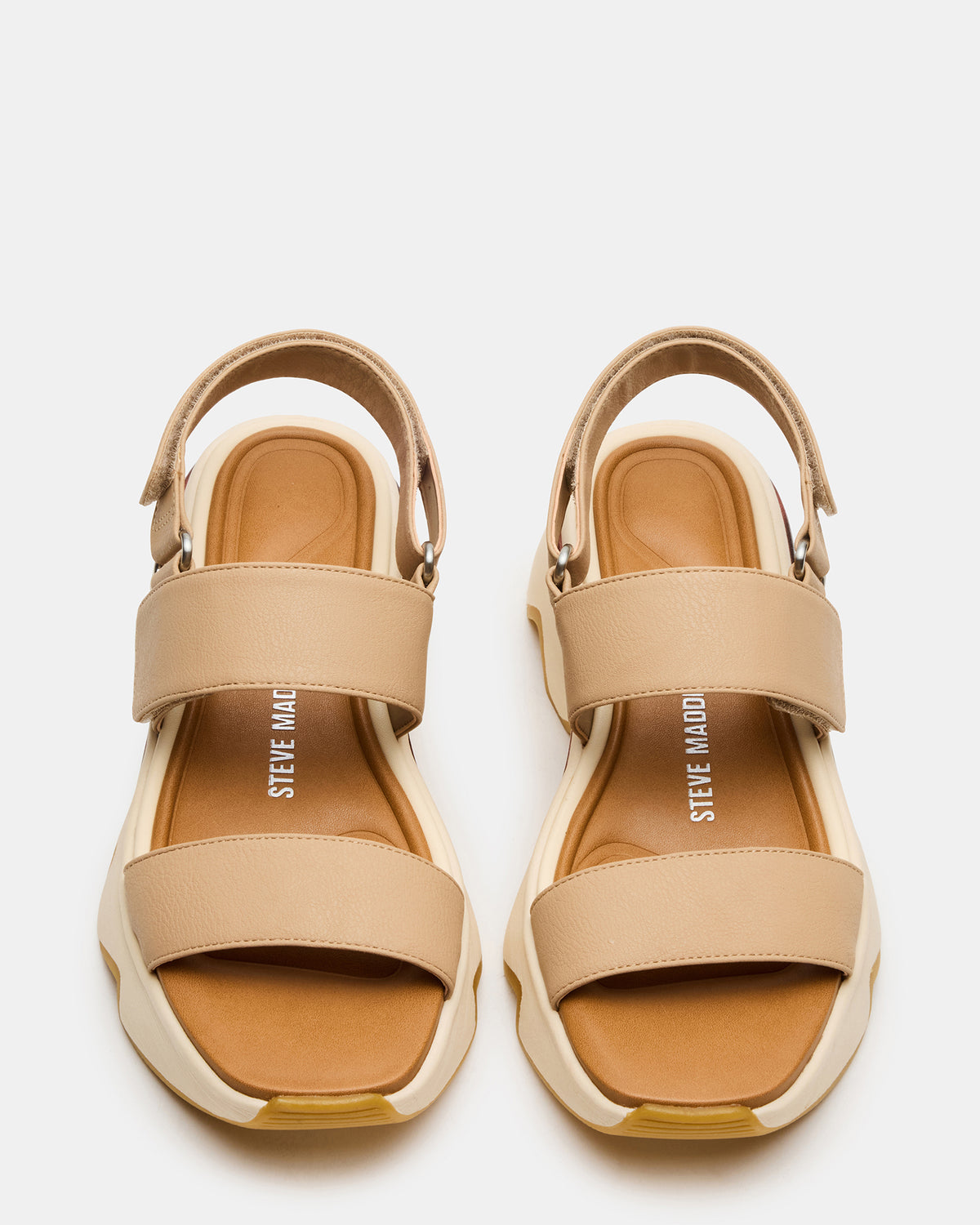 LOCHAN Natural Platform Flatform Strappy Women's Sandal | Steve Madden