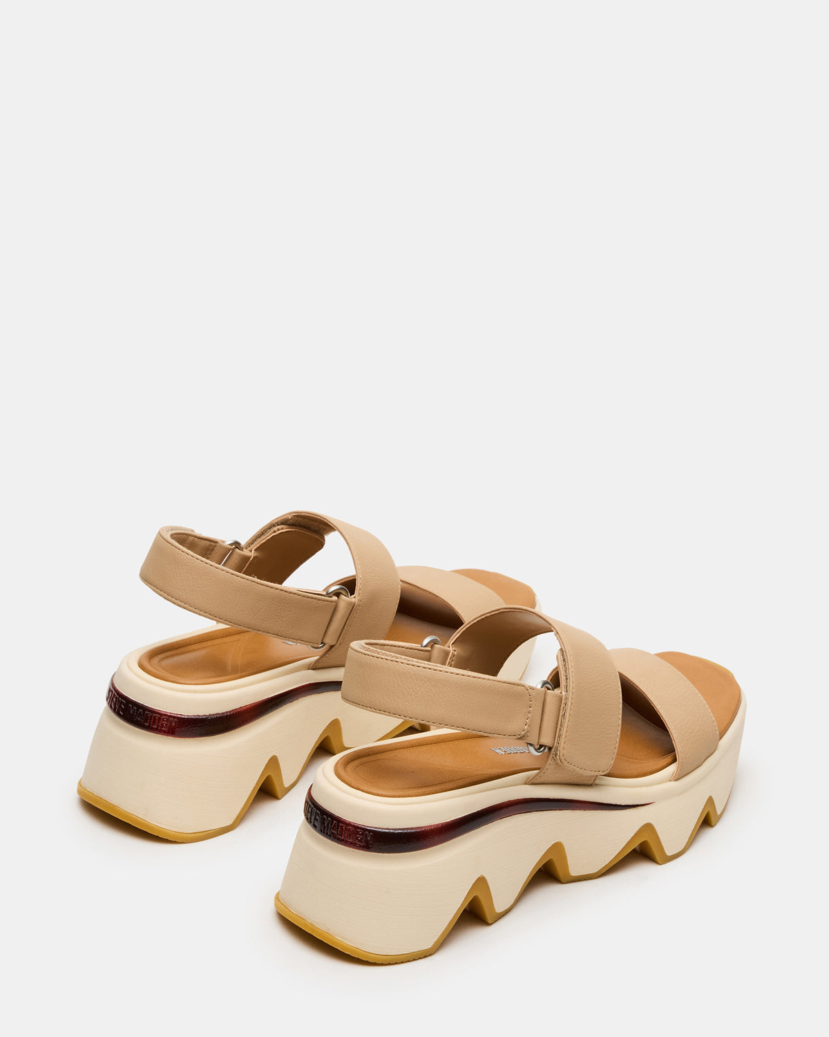 LOCHAN Natural Platform Flatform Strappy Women's Sandal | Steve Madden
