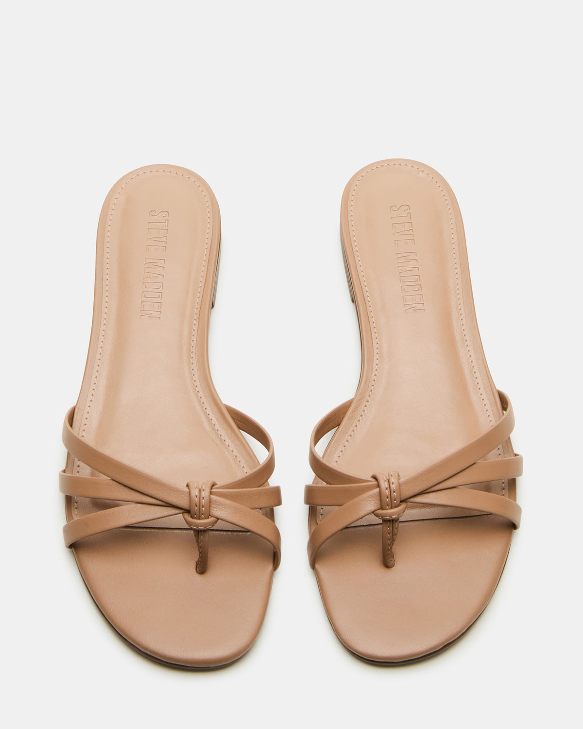 CALISSI Natural Leather Strappy Women's Slide Sandal | Steve Madden