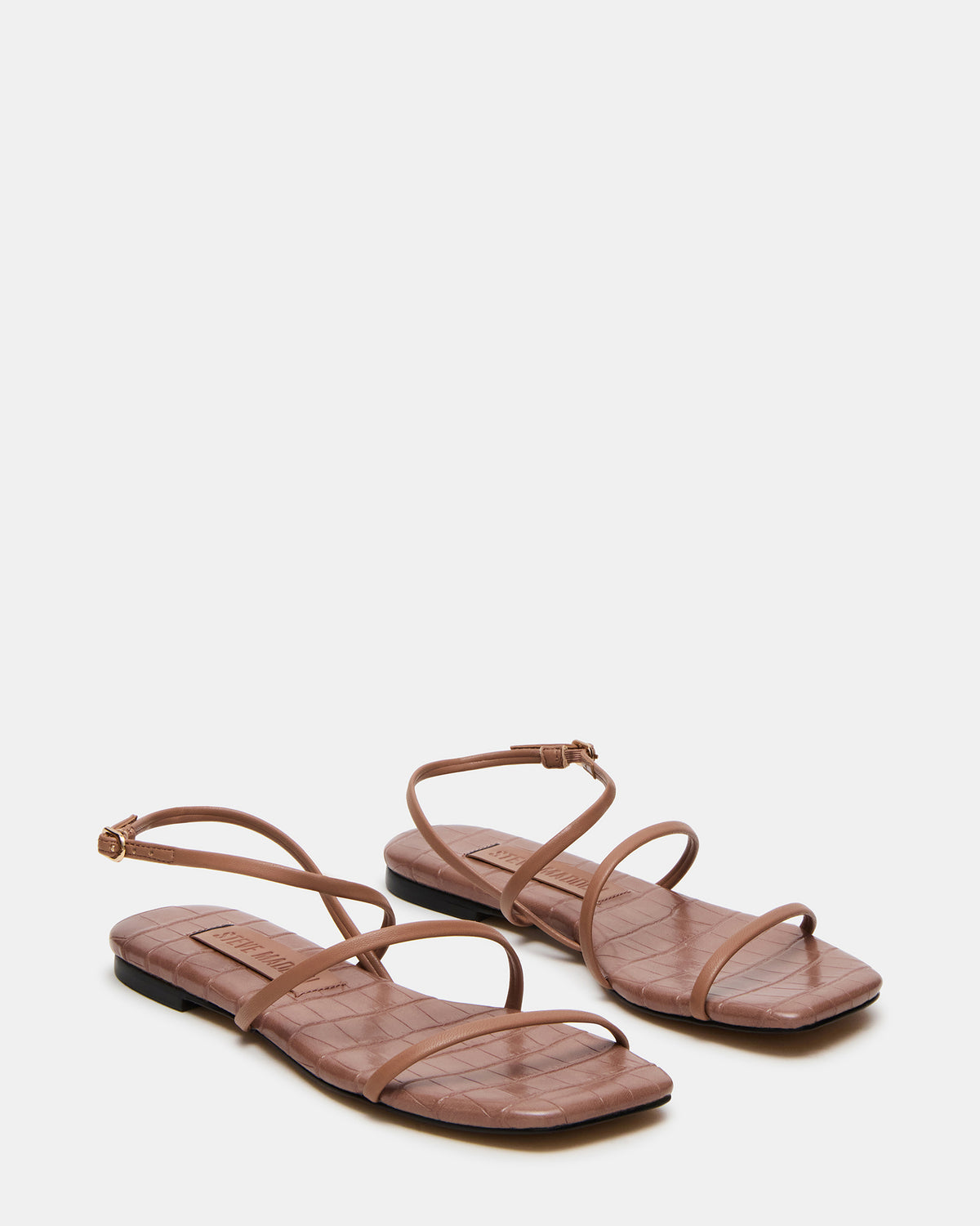 TANGO Mocha Square-Toe Strappy Women's Sandal | Steve Madden