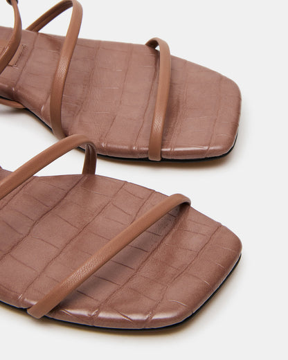 TANGO Mocha Square-Toe Strappy Women's Sandal | Steve Madden