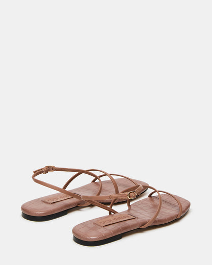 TANGO Mocha Square-Toe Strappy Women's Sandal | Steve Madden
