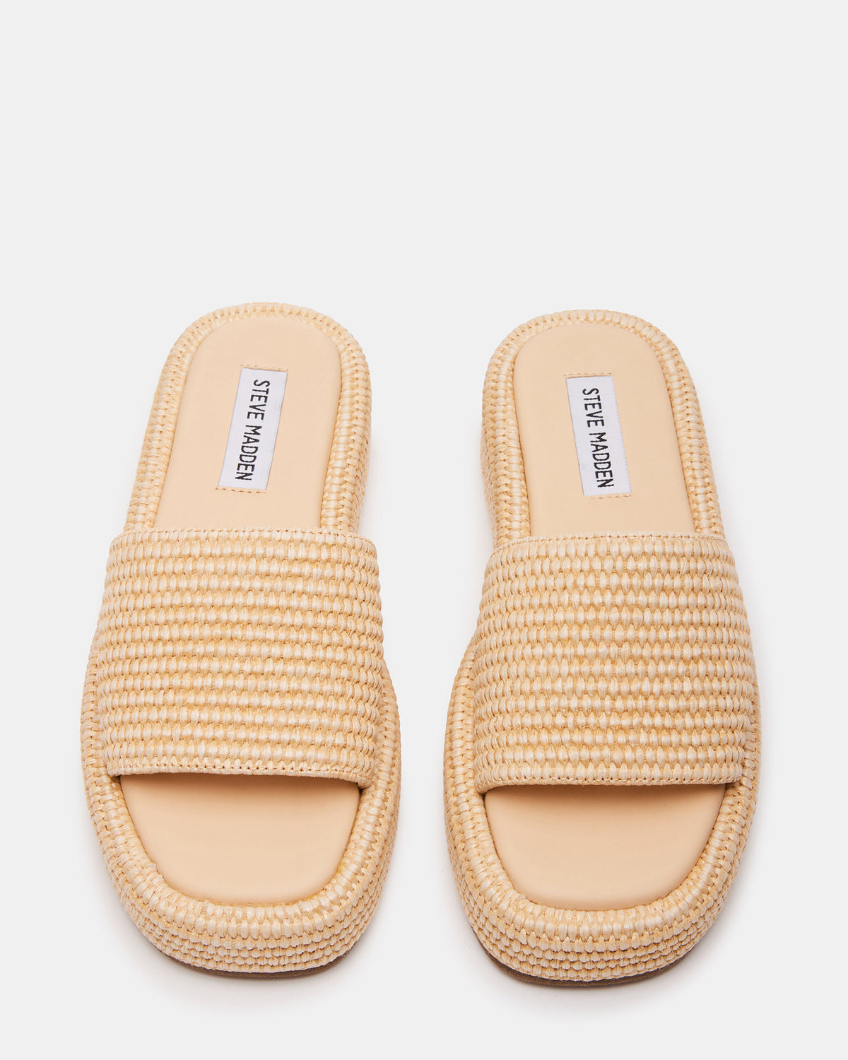 BEACHY Natural Platform Slide Women's Sandal | Steve Madden