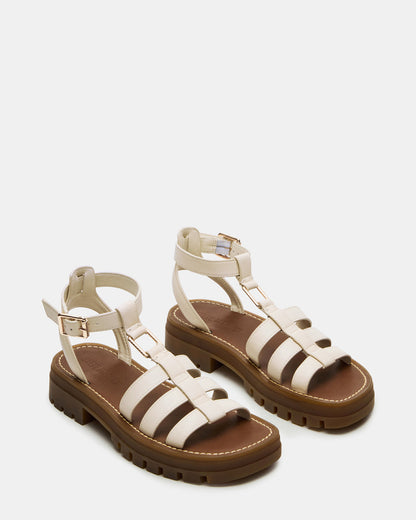 JARELLI Bone Leather Strappy Platform Women's Sandal | Steve Madden