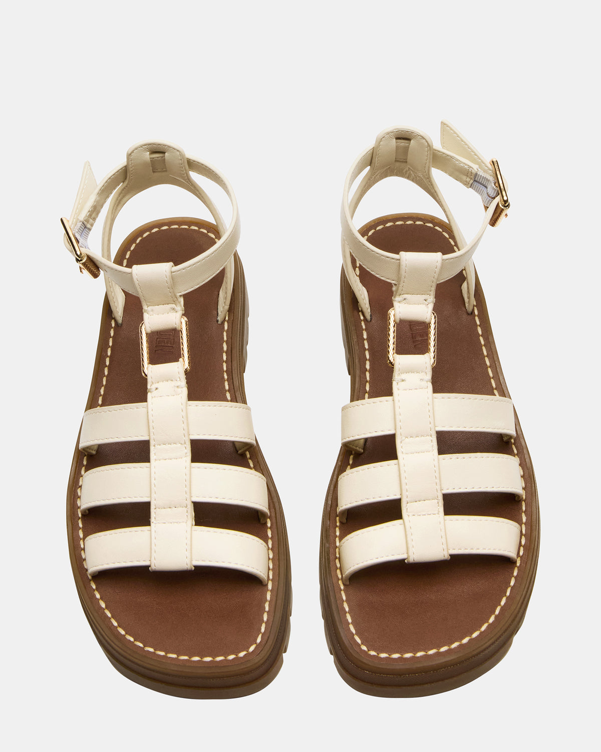 JARELLI Bone Leather Strappy Platform Women's Sandal | Steve Madden