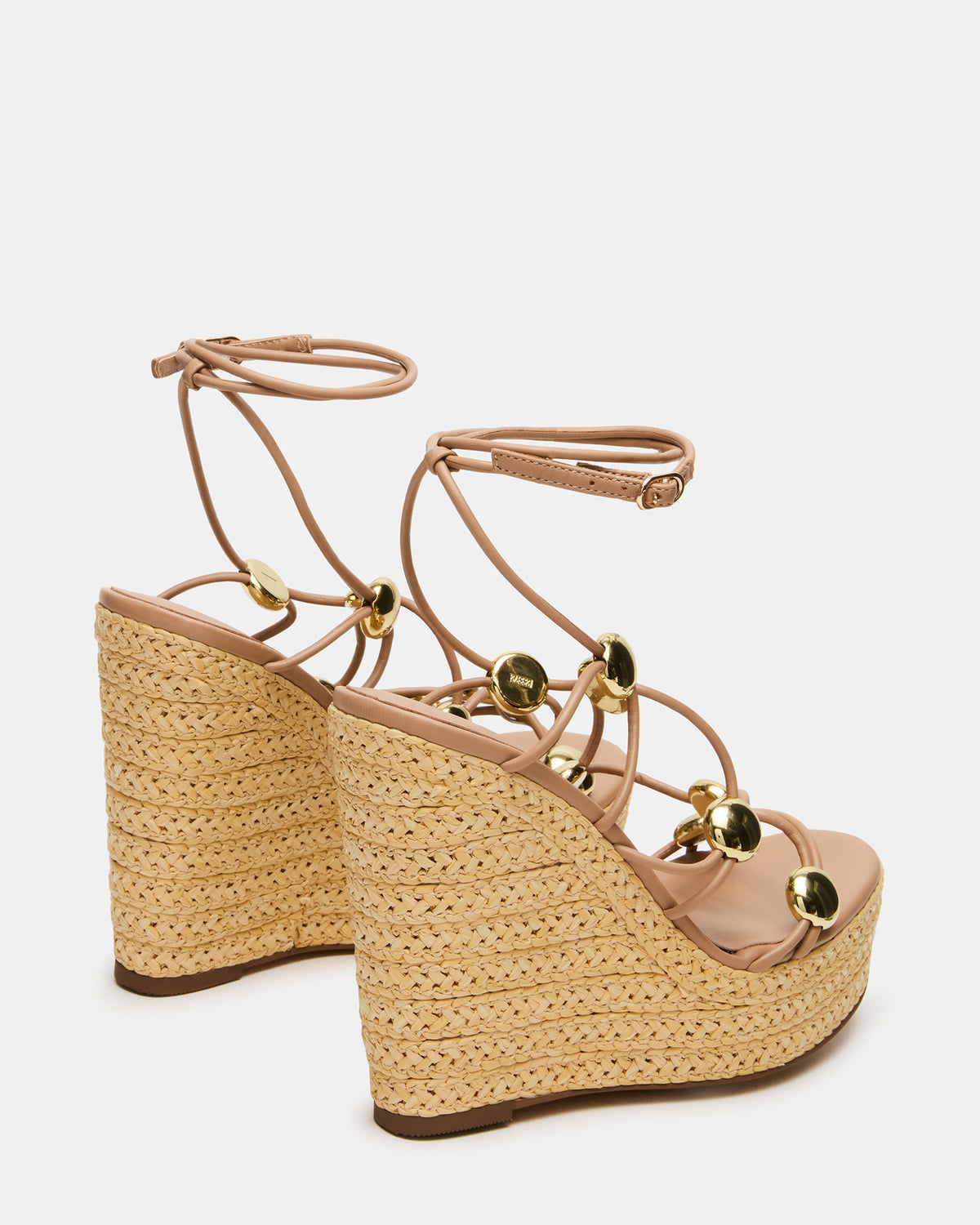 OAKLIE Natural Platform Strappy Wedge Women's Sandal | Steve Madden