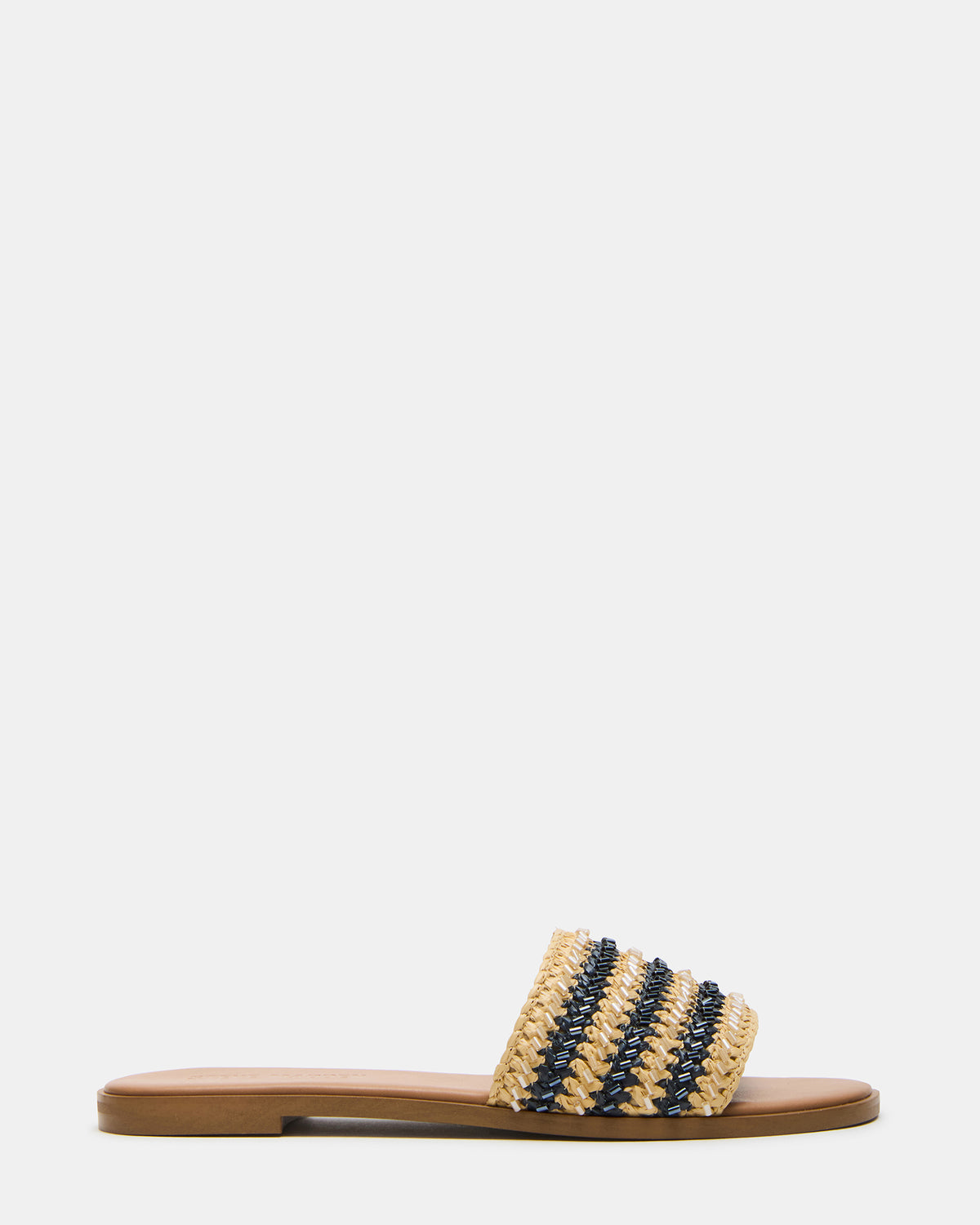 KOOPER Navy Multi Slide Sandal | Women's Sandals | Steve Madden