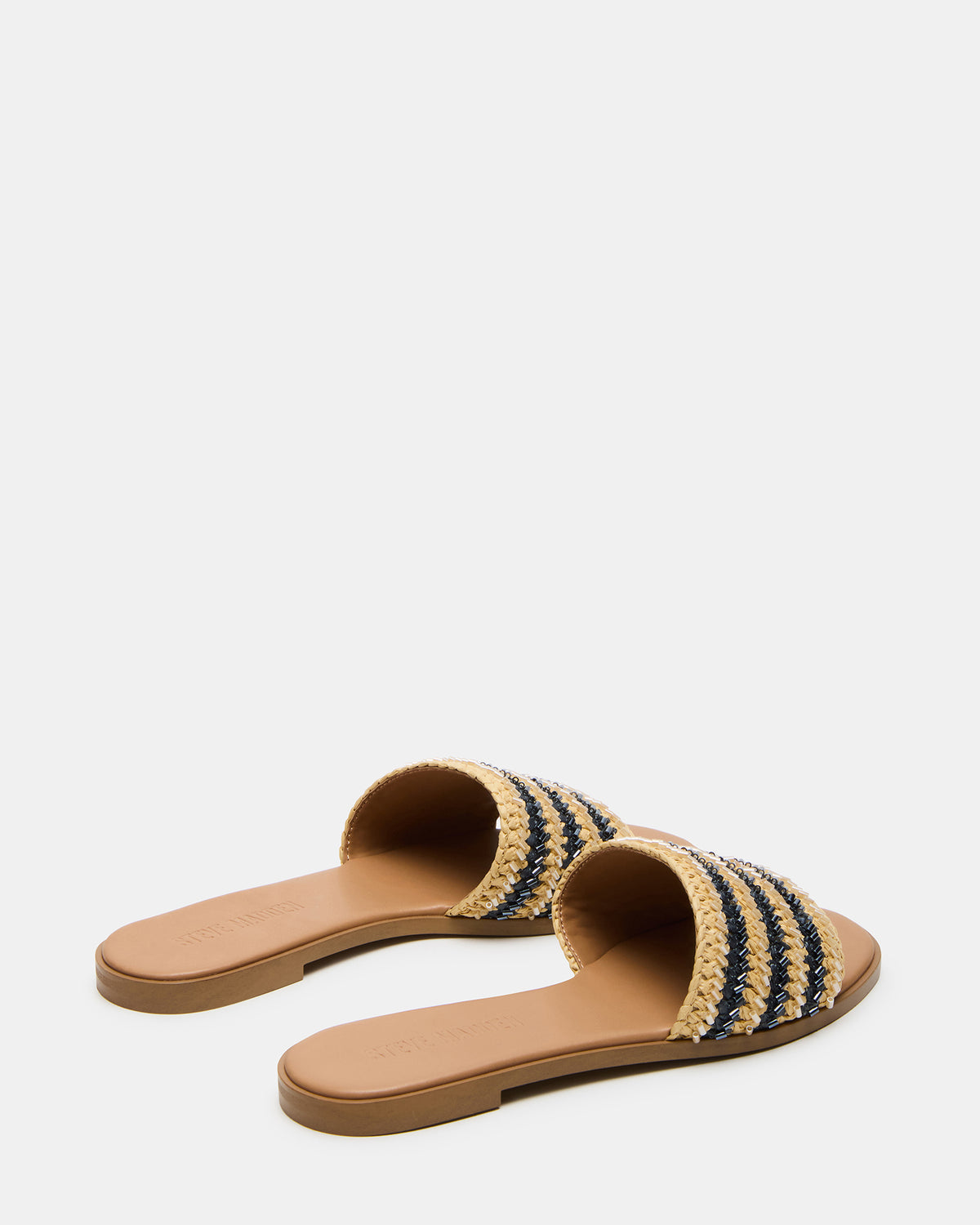 KOOPER Navy Multi Slide Sandal | Women's Sandals | Steve Madden