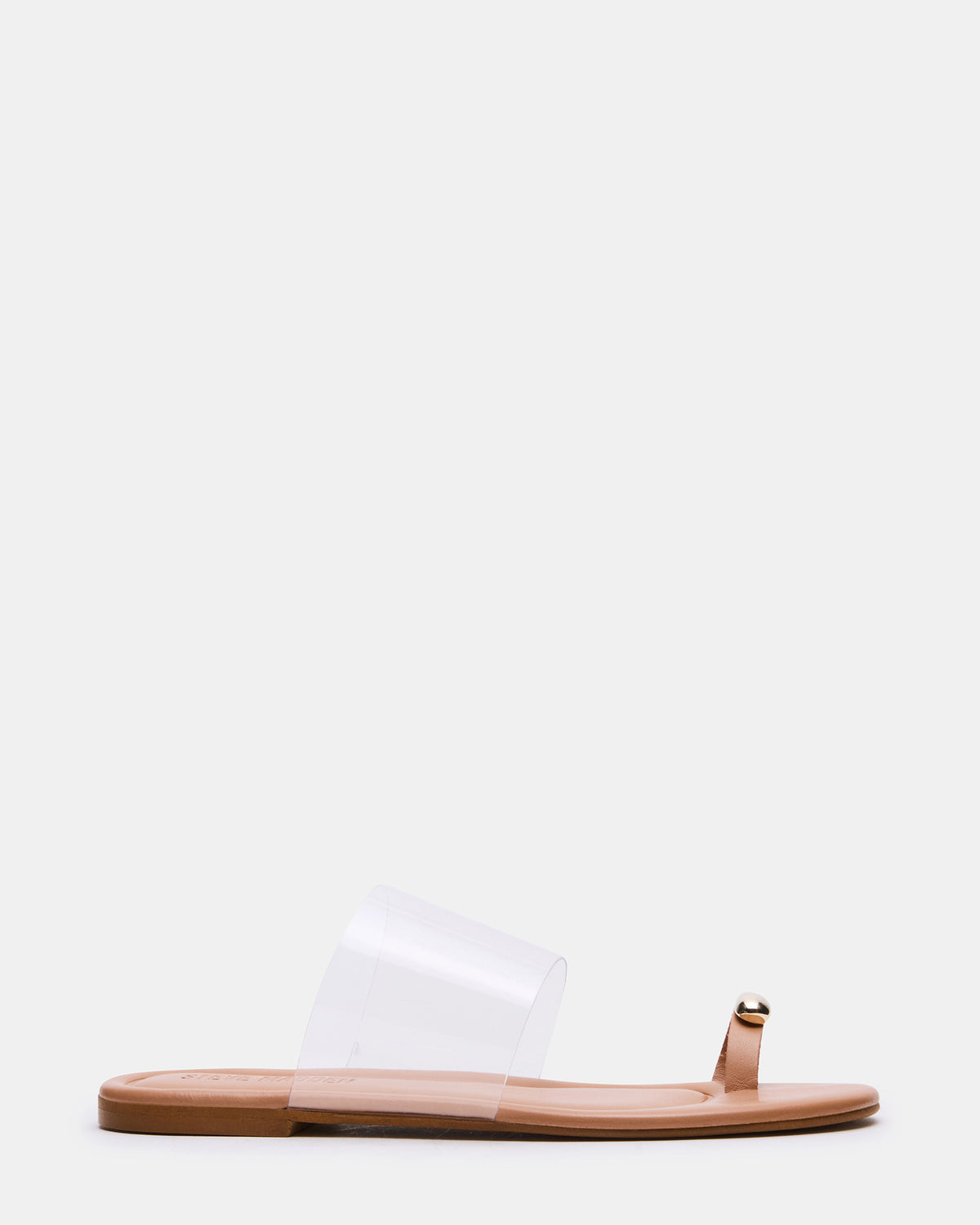 DECADENT Clear Rounded-Toe Slide Women's Sandal | Steve Madden