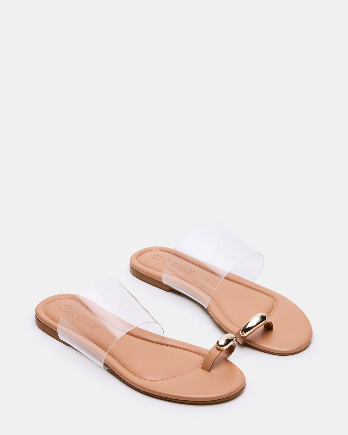 DECADENT Clear Rounded-Toe Slide Women's Sandal | Steve Madden