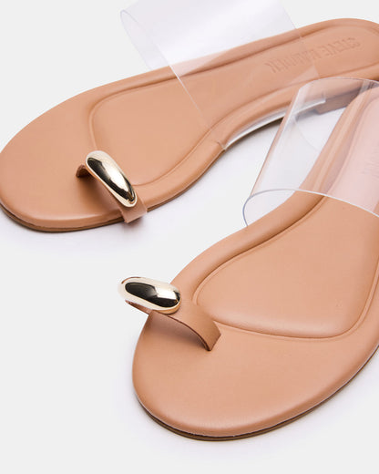 DECADENT Clear Rounded-Toe Slide Women's Sandal | Steve Madden