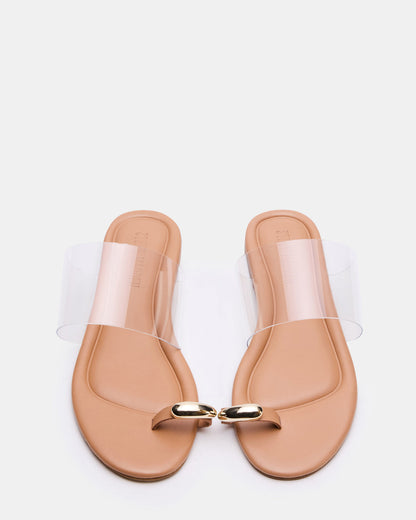 DECADENT Clear Rounded-Toe Slide Women's Sandal | Steve Madden
