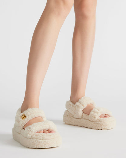 BIGMONA Fur Natural Women's Platform Sandal | Steve Madden