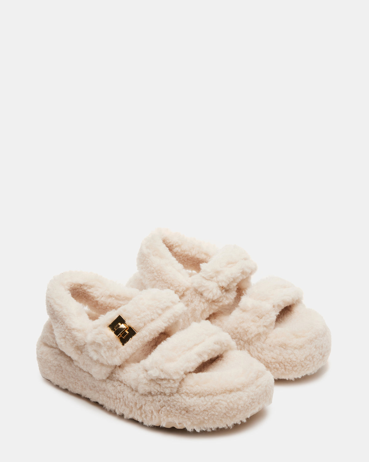 BIGMONA Fur Natural Women's Platform Sandal | Steve Madden