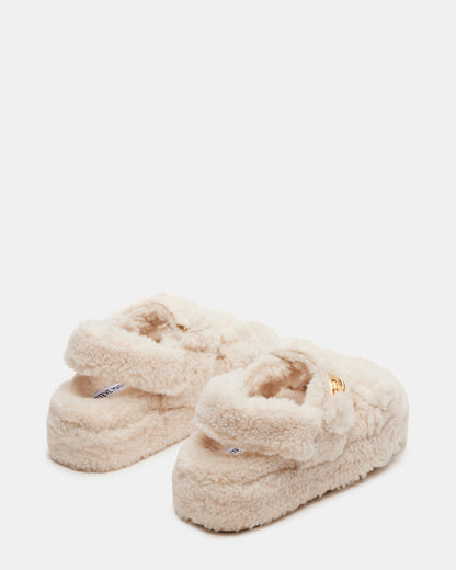BIGMONA Fur Natural Women's Platform Sandal | Steve Madden