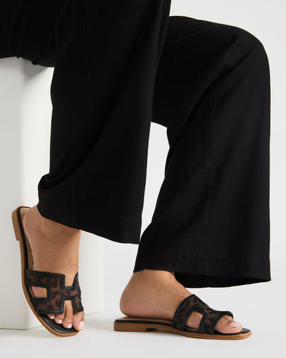 HADYN Mesh Leopard Women's Designer Sandal | Steve Madden