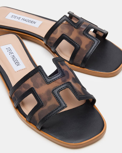 HADYN Mesh Leopard Women's Designer Sandal | Steve Madden