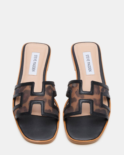 HADYN Mesh Leopard Women's Designer Sandal | Steve Madden