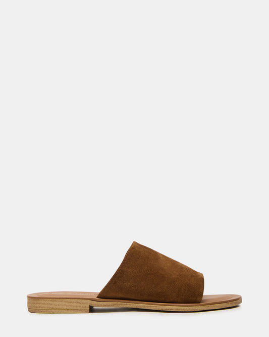 KIPP Chestnut Suede Slide Women's Sandal | Steve Madden