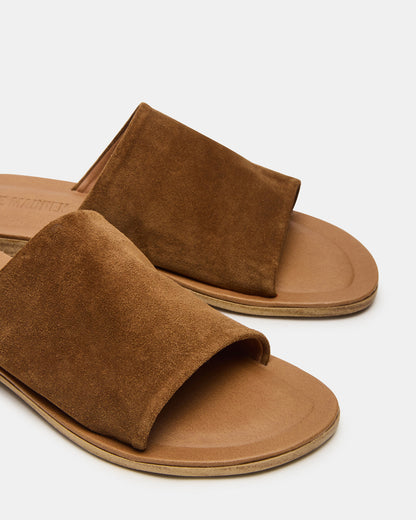 KIPP Chestnut Suede Slide Women's Sandal | Steve Madden