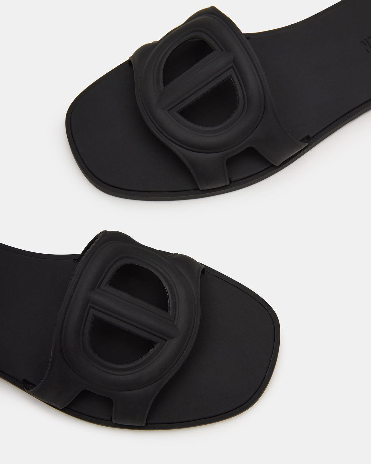 JELLIE Black Women's Square Toe Slide Sandal | Steve Madden