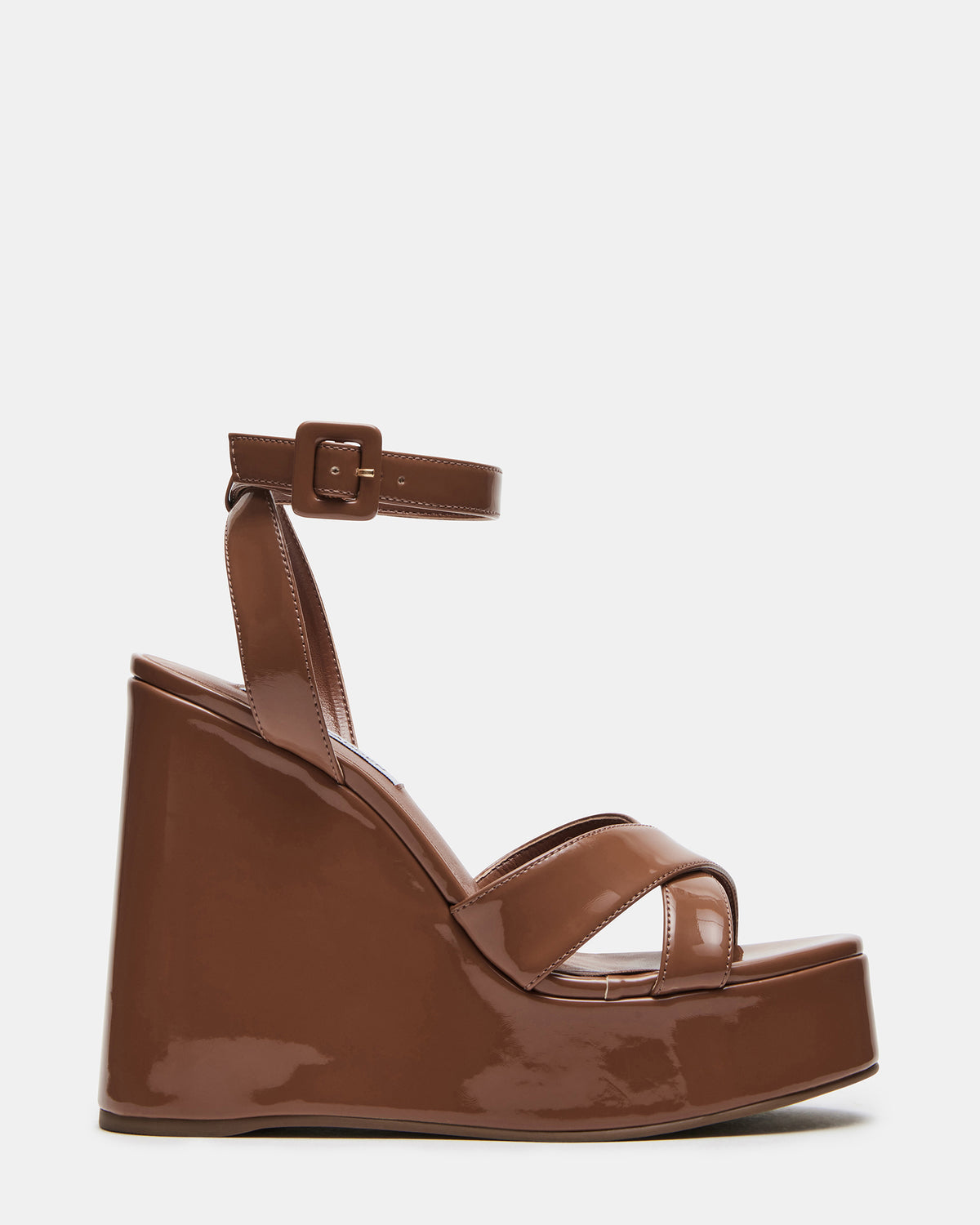 PINNACLE Camel Patent Women's Platform Wedge Sandal | Steve Madden
