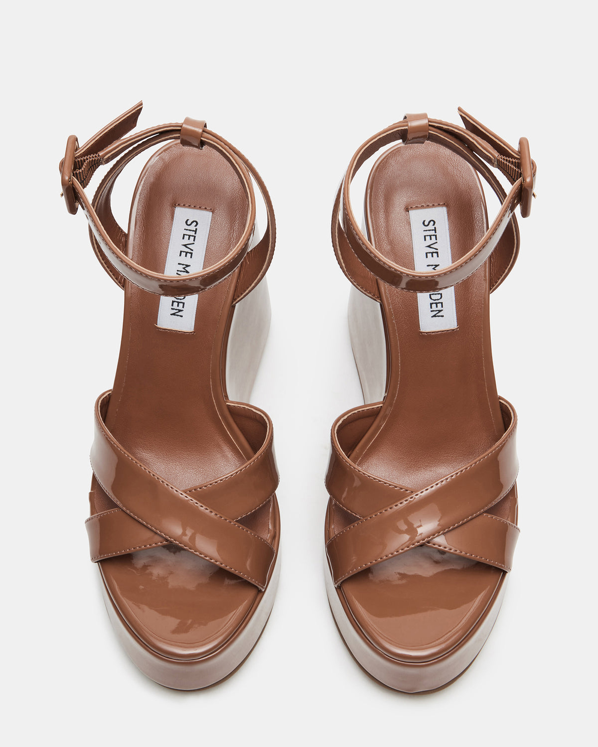 PINNACLE Camel Patent Women's Platform Wedge Sandal | Steve Madden