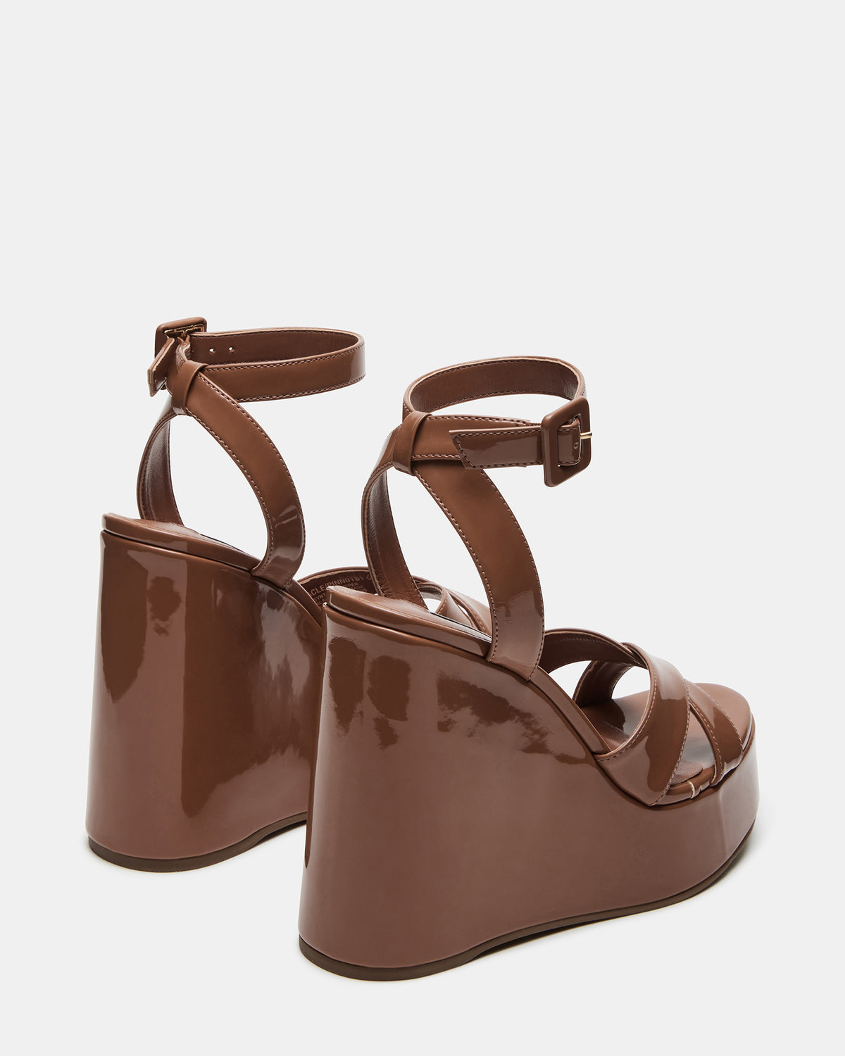 PINNACLE Camel Patent Women's Platform Wedge Sandal | Steve Madden