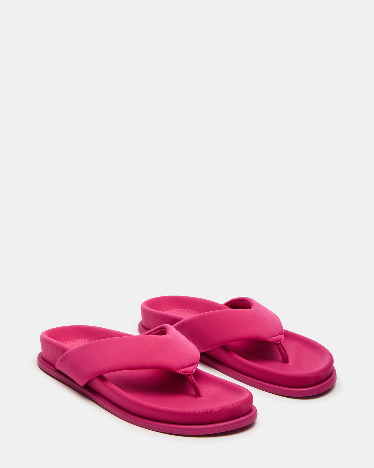 ZINNIA Pink Women's Thong Footbed Sandal | Steve Madden