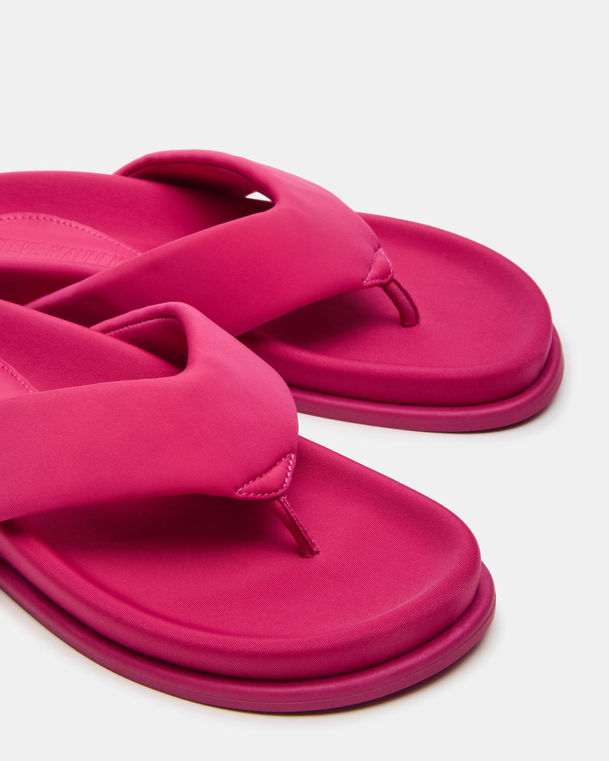 ZINNIA Pink Women's Thong Footbed Sandal | Steve Madden
