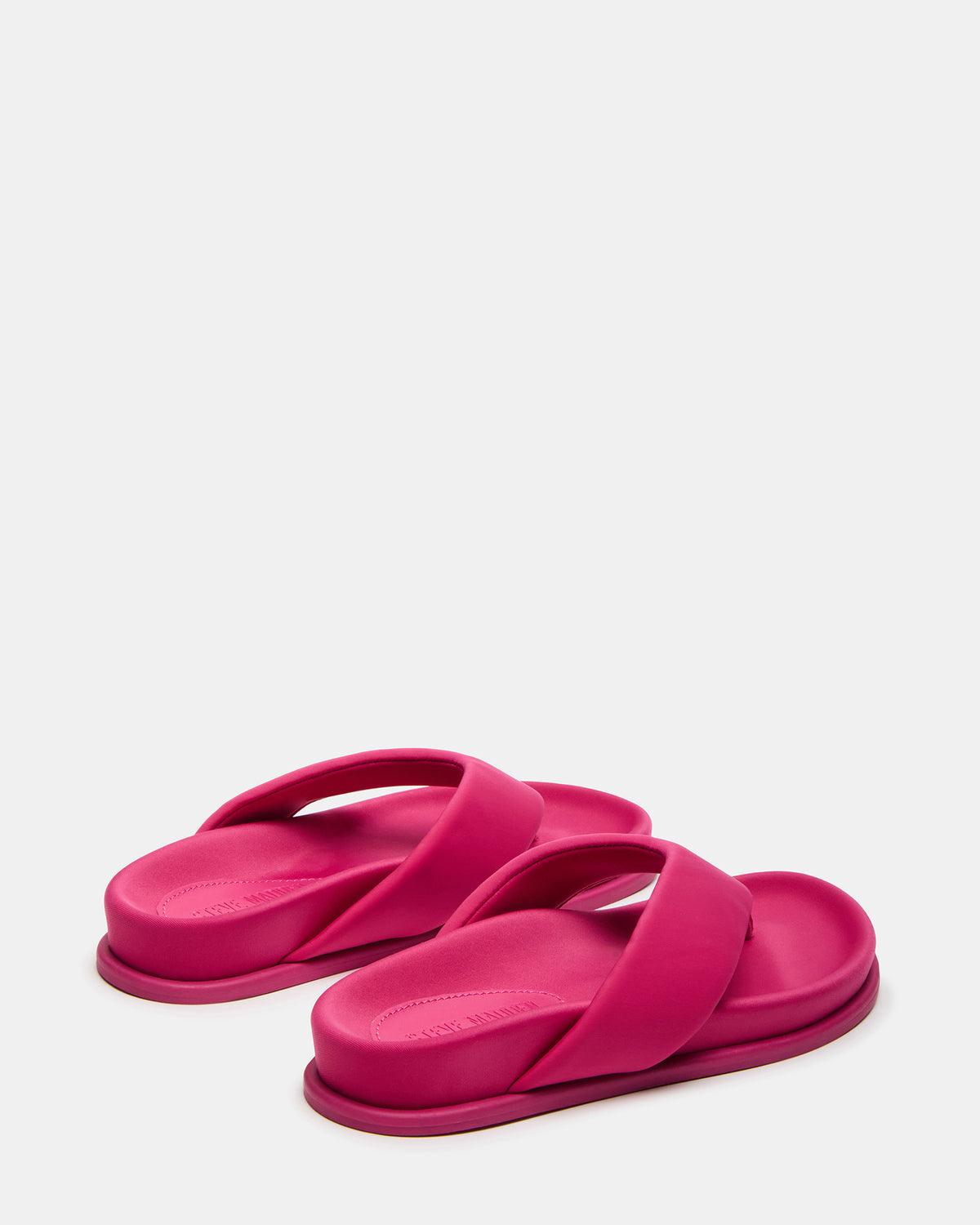 ZINNIA Pink Women's Thong Footbed Sandal | Steve Madden