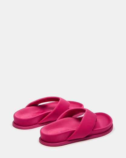 ZINNIA Pink Women's Thong Footbed Sandal | Steve Madden