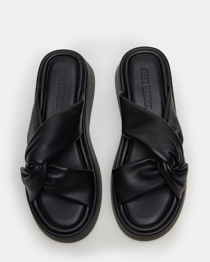 CYRIX Black Women's Platform Slide Sandal | Steve Madden