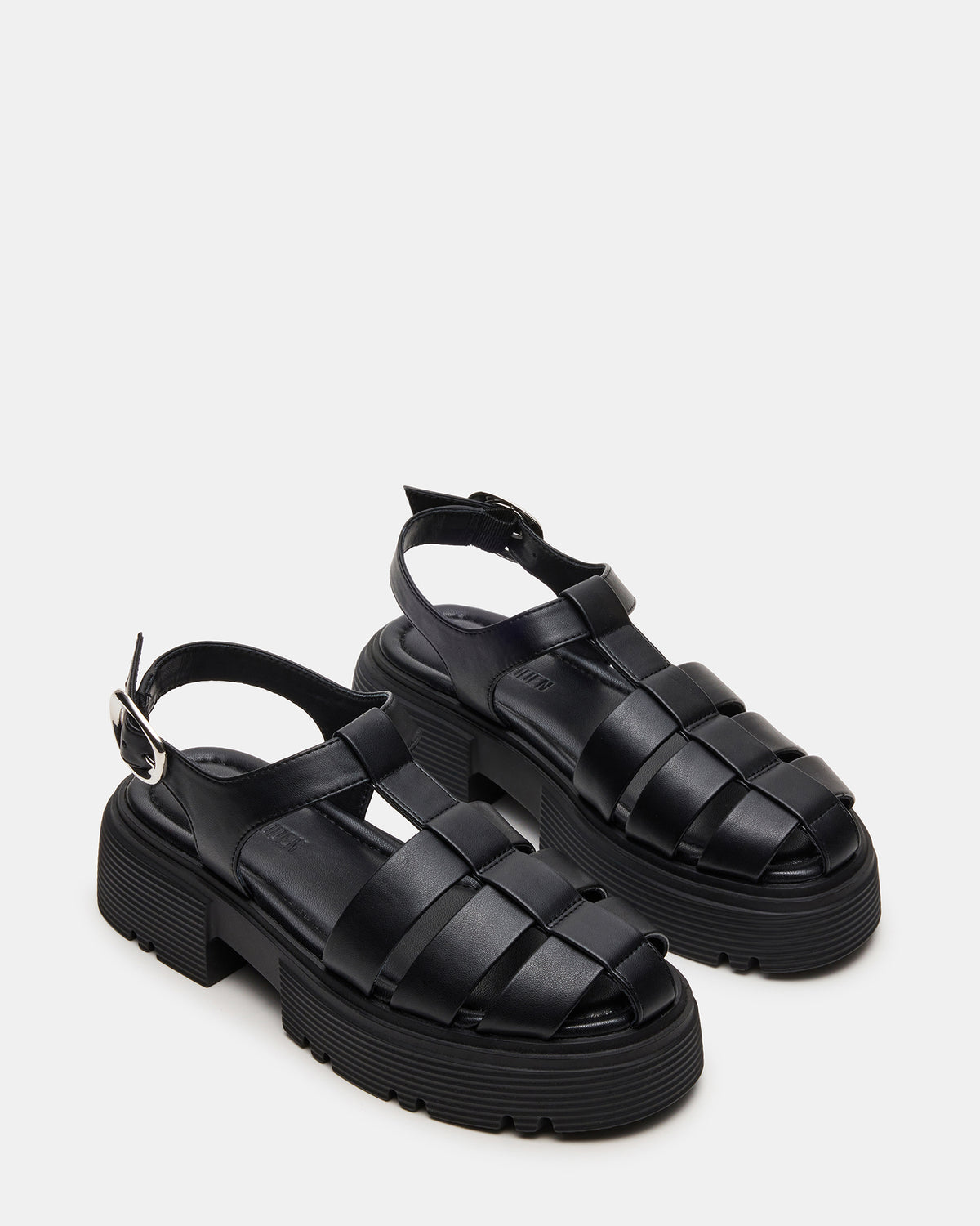 BASS Black Platform Fisherman Women's Sandal | Steve Madden