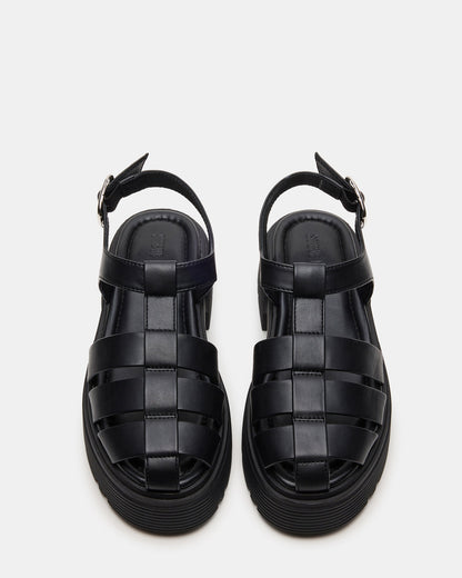 BASS Black Platform Fisherman Women's Sandal | Steve Madden