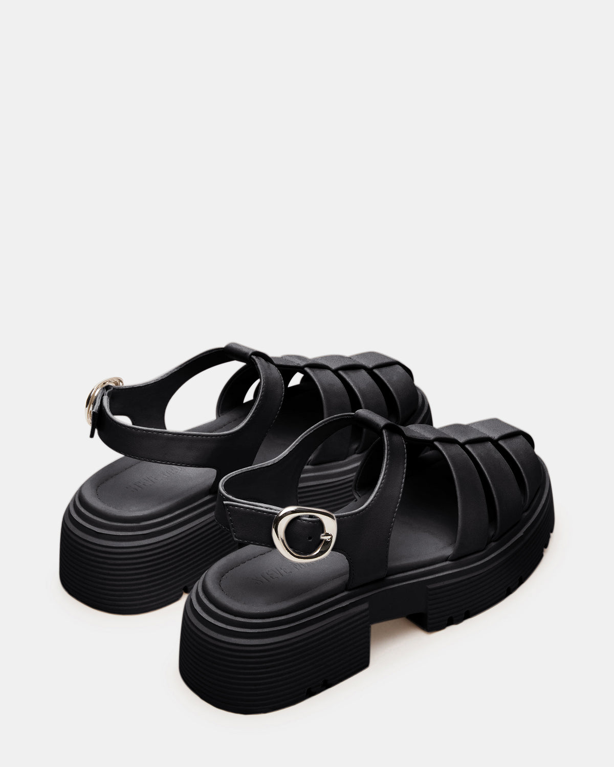 BASS Black Platform Fisherman Women's Sandal | Steve Madden
