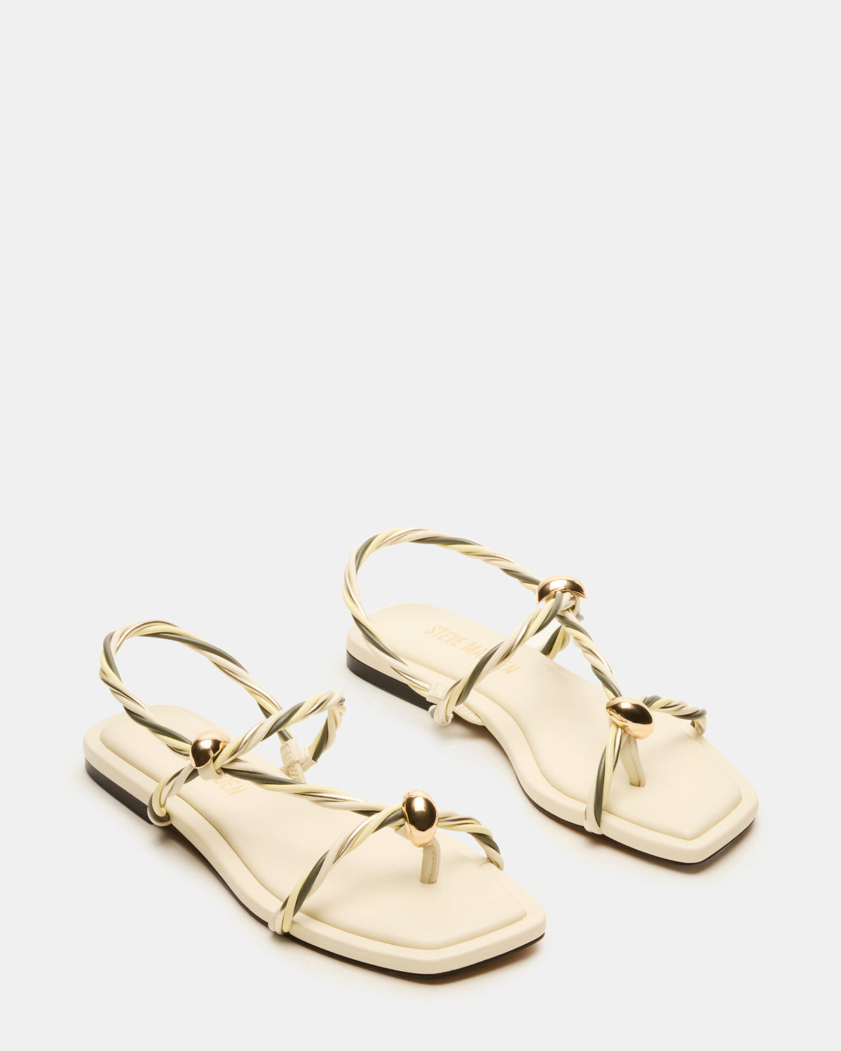 LOCO Bone Multi Women's Strappy Square Toe Sandal | Steve Madden