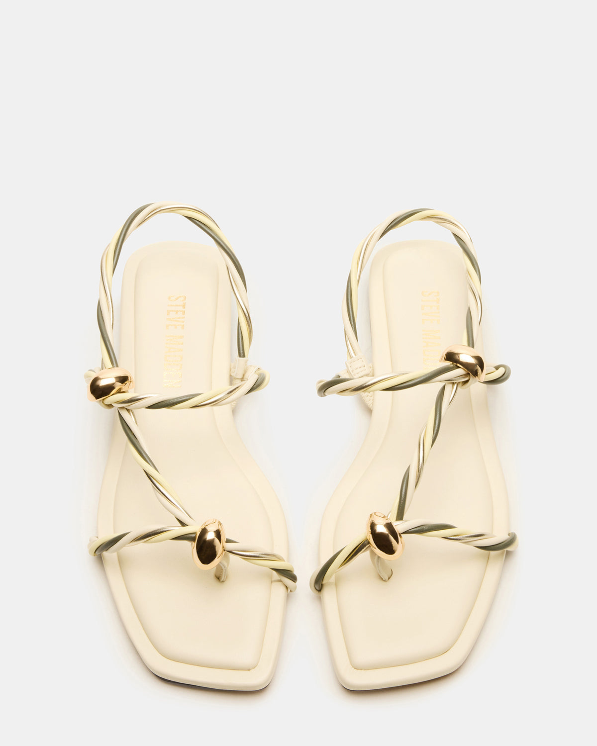 LOCO Bone Multi Women's Strappy Square Toe Sandal | Steve Madden